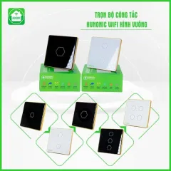 Công Tắc Cảm Ứng Wifi Hunonic Mặt Vuông 1