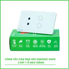 Công Tắc Cảm Ứng Wifi 2in1 Hunonic Datic Màu Trắng 1