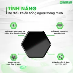 Bộ điều khiển hồng ngoại wifi Hunonic IR Smart, điều khiển Tivi, Điều Hoà qua điện thoại 4