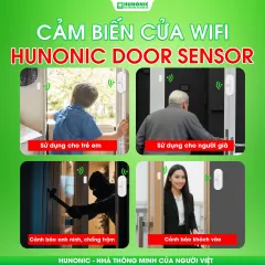 Cảm biến cửa Wifi Hunonic Door Sensor Thế Hệ Mới 2