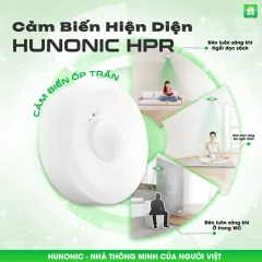 Cảm Biến Hiện Diện Wifi Ốp Trần Hunonic HPR 4