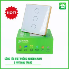 Công Tắc Cảm Ứng Wifi Hunonic Mặt Vuông 2