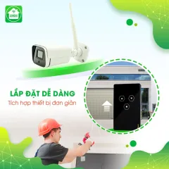 Combo Công Tắc Cửa Cuốn Datic Màu Đen Kết Hợp Camera Icat Outdoor 3