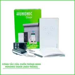 Công Tắc Cửa Cuốn Wifi Thông Minh HUNONIC DOOR ( màu trắng) 1