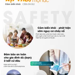 Bộ cảm biến khói CB06.SM.BLE 6