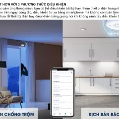 Công tắc thông minh nằm dọc 3