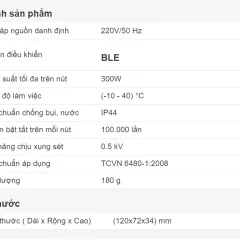 Công tắc thông minh CTCU.BLE CN.04T MN 6