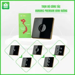 Công Tắc Hunonic Premium Hình Vuông 1