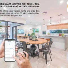 Đèn LED âm trần AT16.BLE 90/7W Downlight thông minh 5
