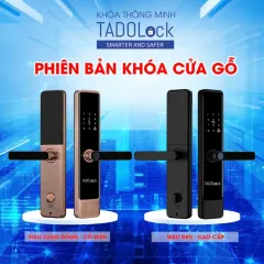 KHÓA THÔNG MINH TADOLock Cửa gỗ (Đen cao cấp) 3
