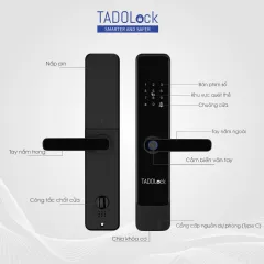 KHÓA THÔNG MINH TADOLock Cửa gỗ (Đen cao cấp) 2