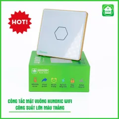 Công Tắc Cảm Ứng Wifi Hunonic Mặt Vuông 5