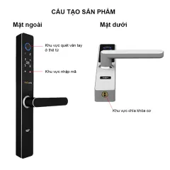 Khóa cửa thông minh  AG101-FACP 6
