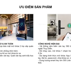 Khóa cửa thông minh U761-FACP 3