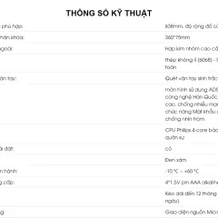 Khóa cửa thông minh U761-FACP 5