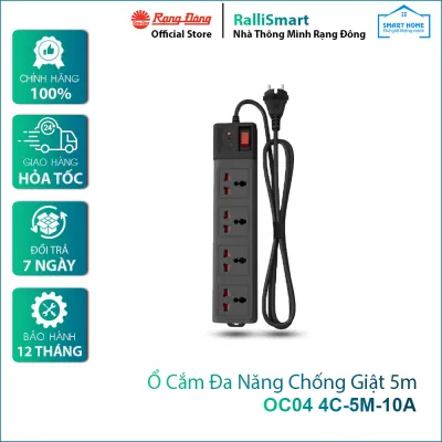 Ổ cắm đa năng chống giật 5m OC04 4C-5M-10A