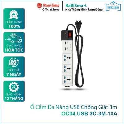 Ổ cắm đa năng USB chống giật