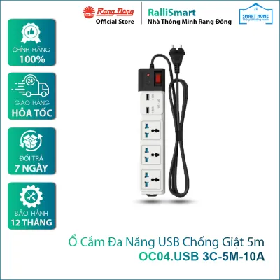 Ổ cắm đa năng USB chống giật