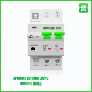 Aptomat Cầu Dao Wifi Thông Minh Đo Năng Lượng Hunonic Notec