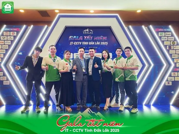 Hunonic cùng NPP GNA Đắk Lắk đồng hành tại Gala Tất Niên IT-CCTV 2025