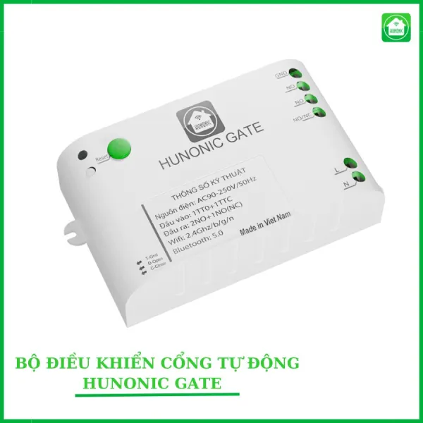 Bộ điều khiển cổng tự động Wifi HUNONIC GATE| Điều khiển cổng tự động từ xa qua điện thoại