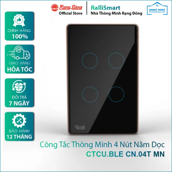 Công tắc thông minh CTCU.BLE CN.04T MN