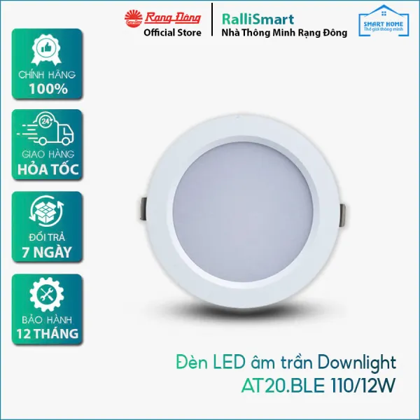 Đèn LED âm trần Downlight thông minh 110/12W