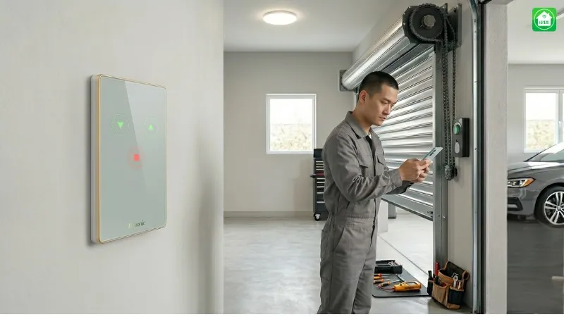 Lắp đặt công tắc cửa cuốn