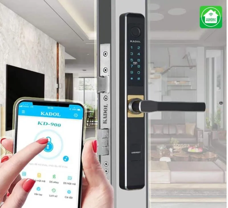 Thông số kỹ thuật cơ bản và điều kiện khi lắp khóa vân tay cửa nhôm