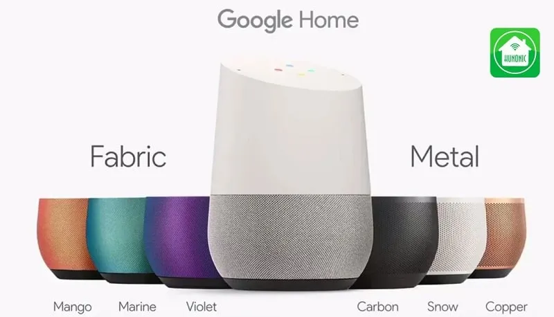 Google Home phiên bản tiêu chuẩn sở hữu thiết kế hình trụ có chiều cao 143 mm