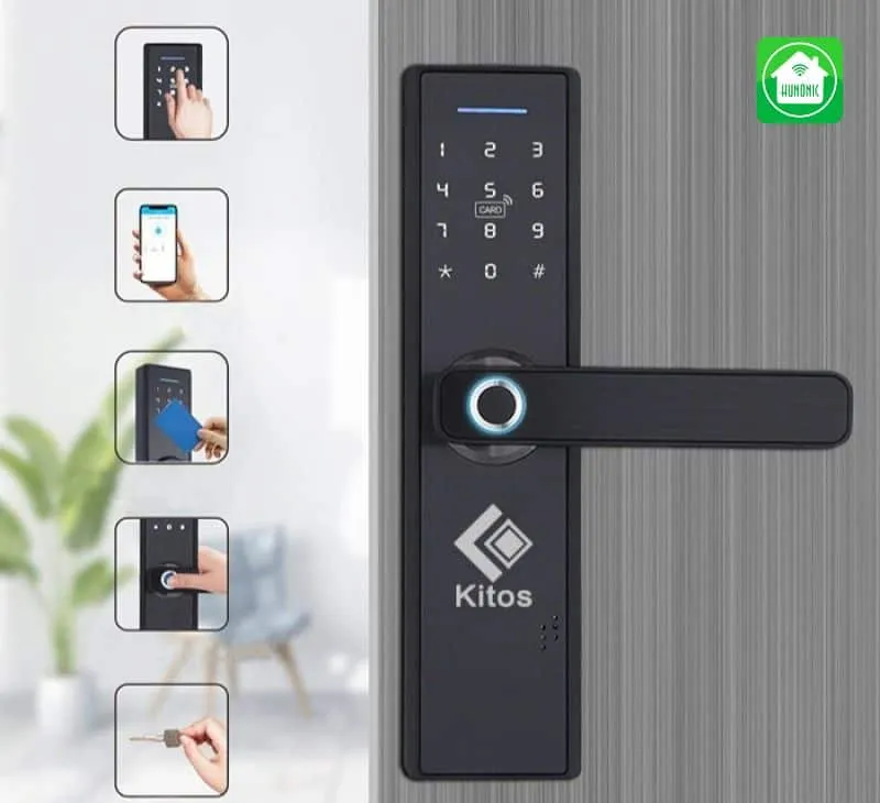 Khoá Kitos KT - P830 còn trang bị ổ khóa cơ chống sao chép với rất nhiều chốt khóa