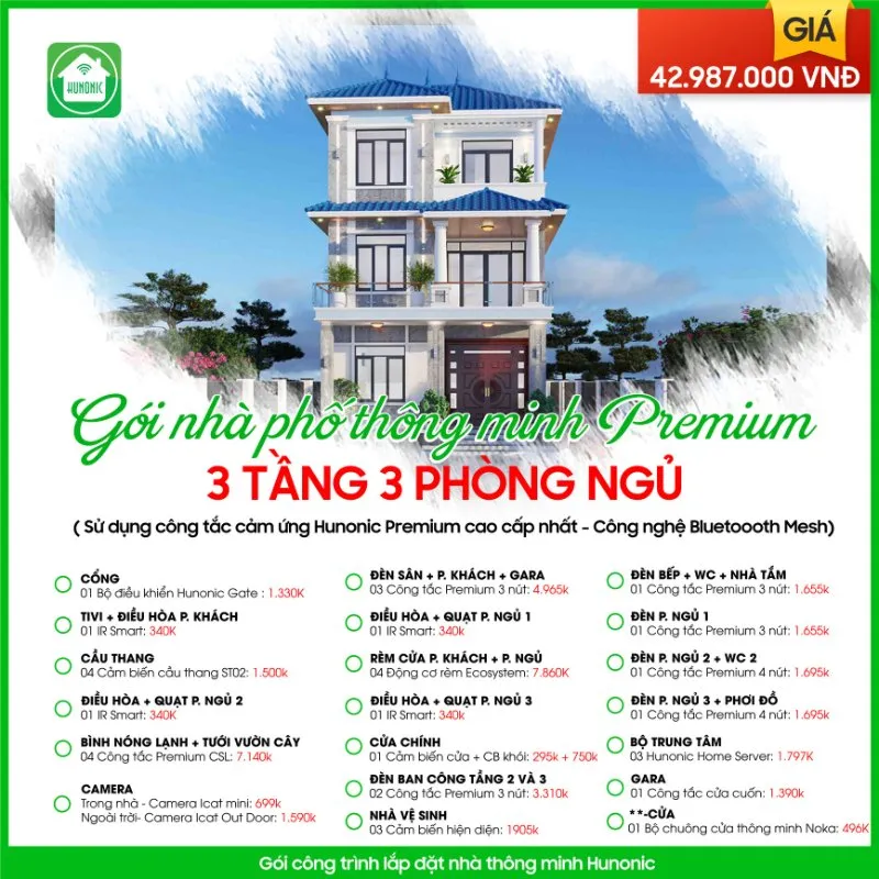 gói nhà phố cao cấp
