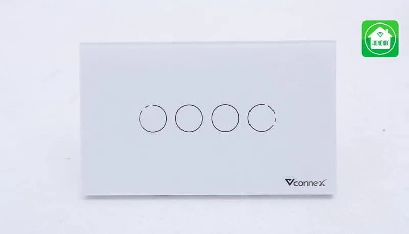 Công tắc thông minh 2 chiều Vconnex có thiết kế sang trọng và tinh tế