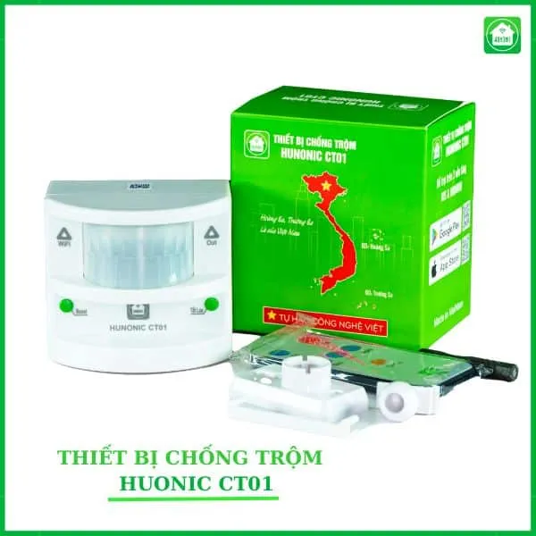 Thiết Bị Chống Trộm Và Báo Khách Wifi Hunonic CT01