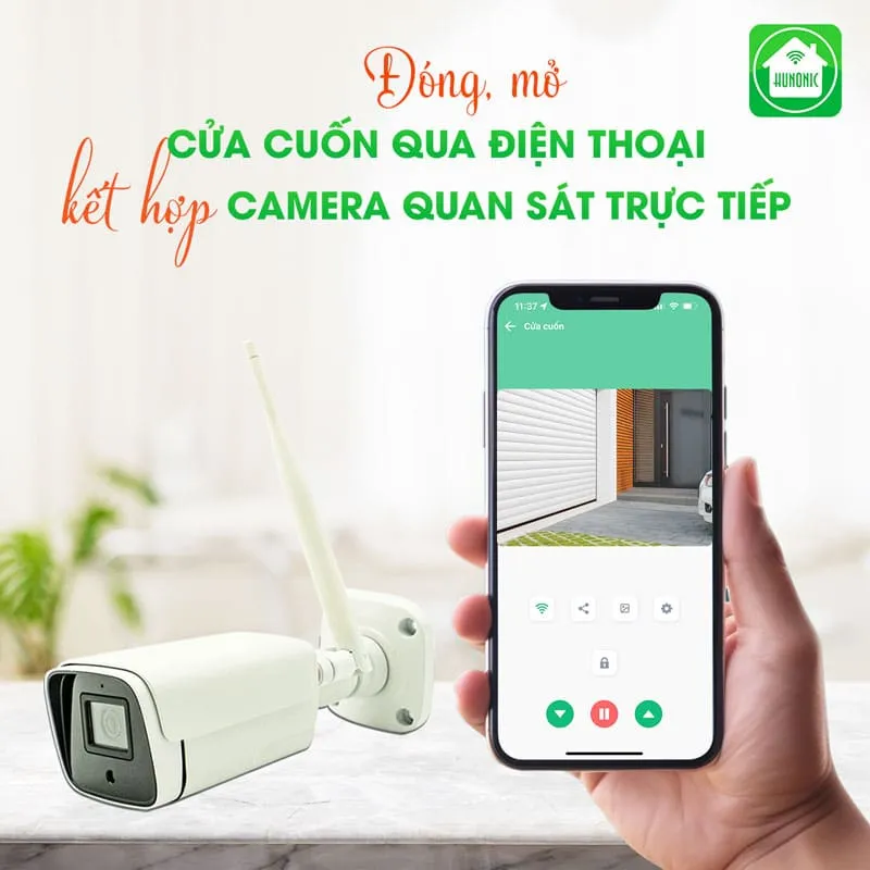Công tắc cửa cuốn kết hợp camera icat Outdoor