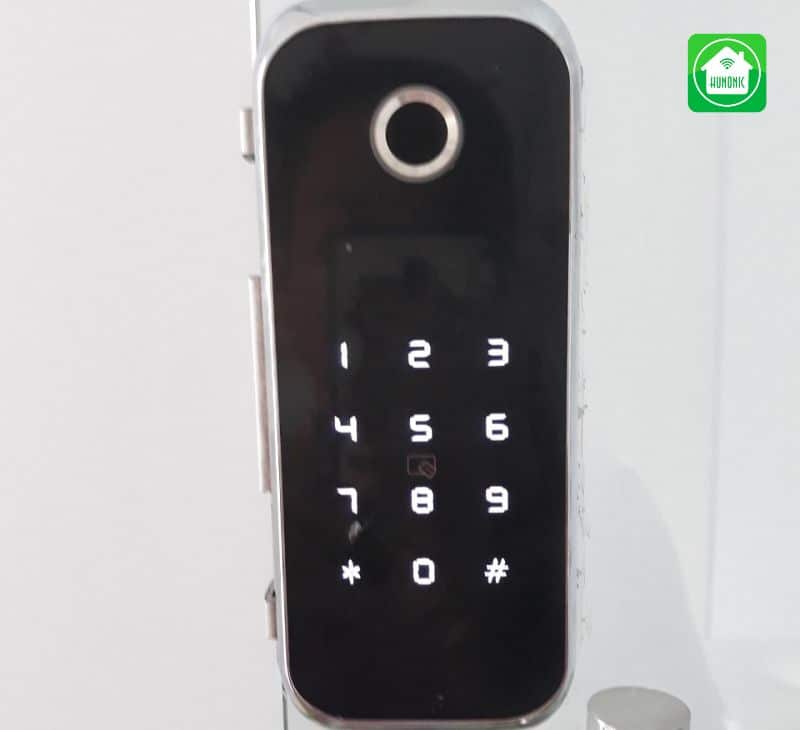 Khóa vân tay cửa kính lùa Homekit AB - 11B cao cấp