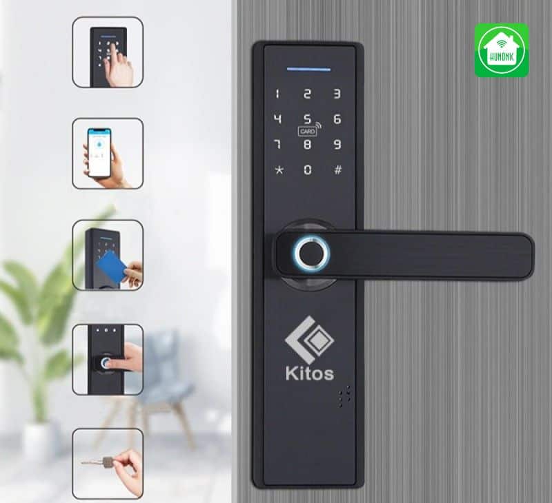 Khoá Kitos KT - P830 còn trang bị ổ khóa cơ chống sao chép với rất nhiều chốt khóa