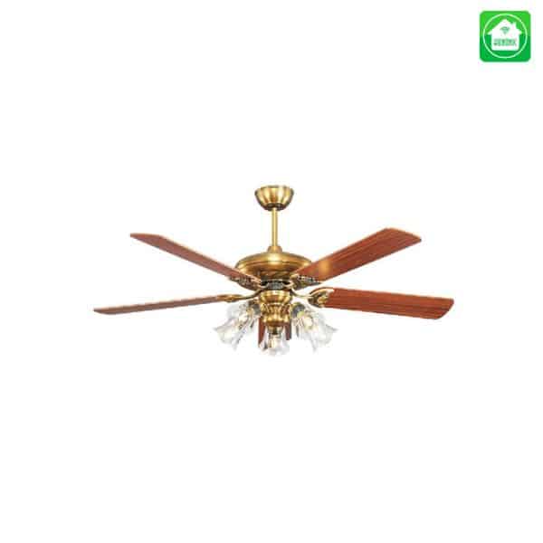 Quạt trần đèn Lotus Gold