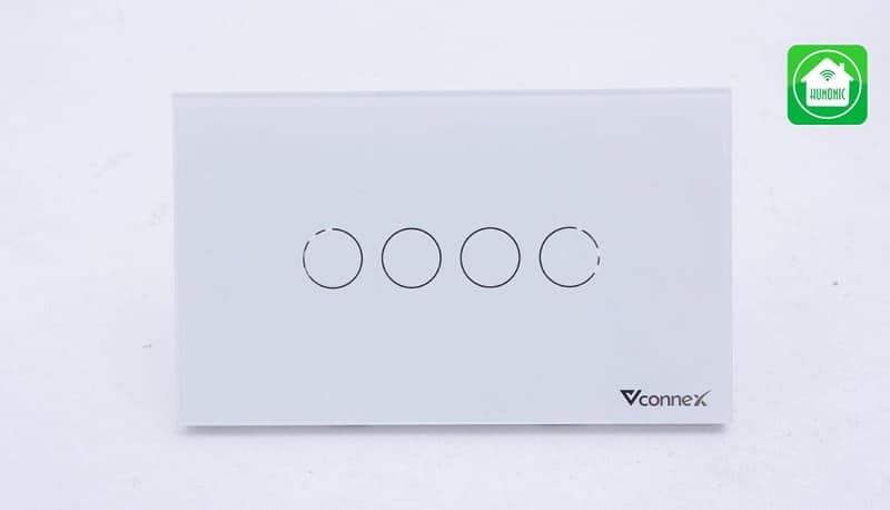 Công tắc thông minh 2 chiều Vconnex có thiết kế sang trọng và tinh tế