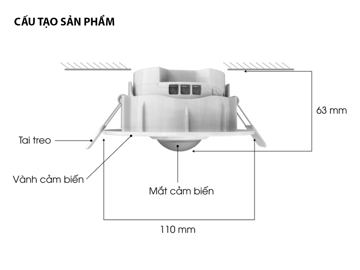 Cảm biến chuyển động thông minh CB09.PIR.BLE (DC) 5