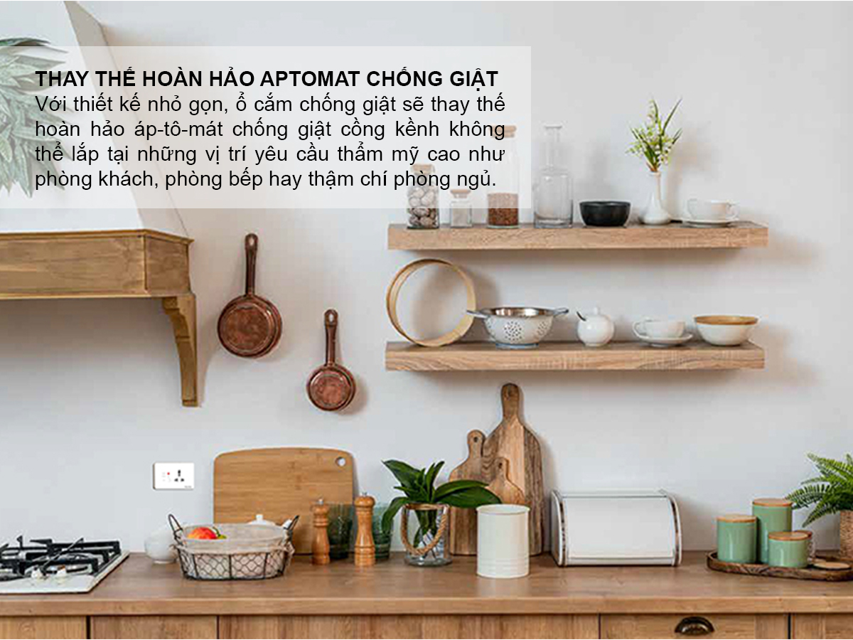 Ổ cắm âm tường chống giật 4