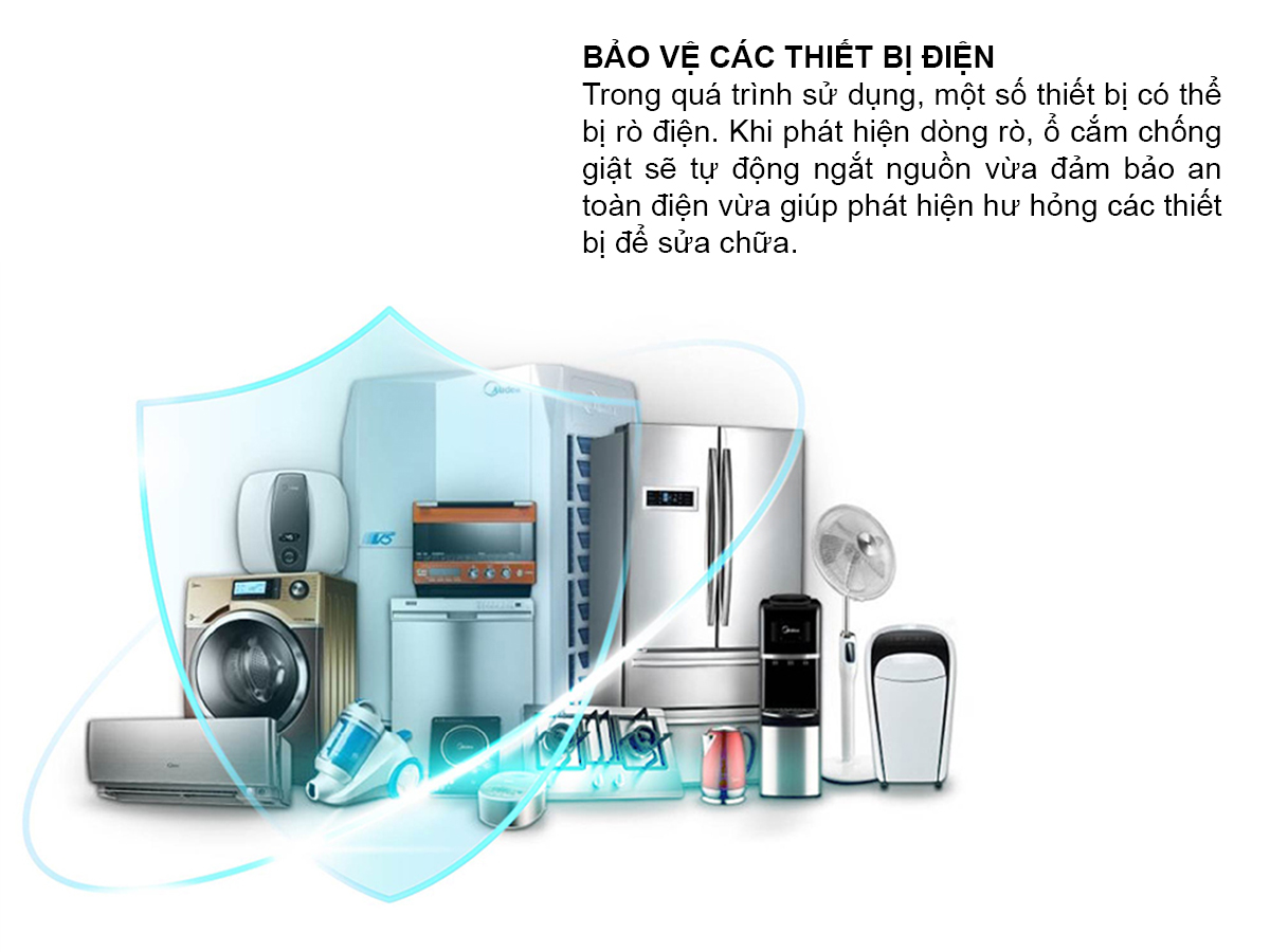 Ổ cắm đa năng chống giật 5m OC04 4C-5M-10A 2