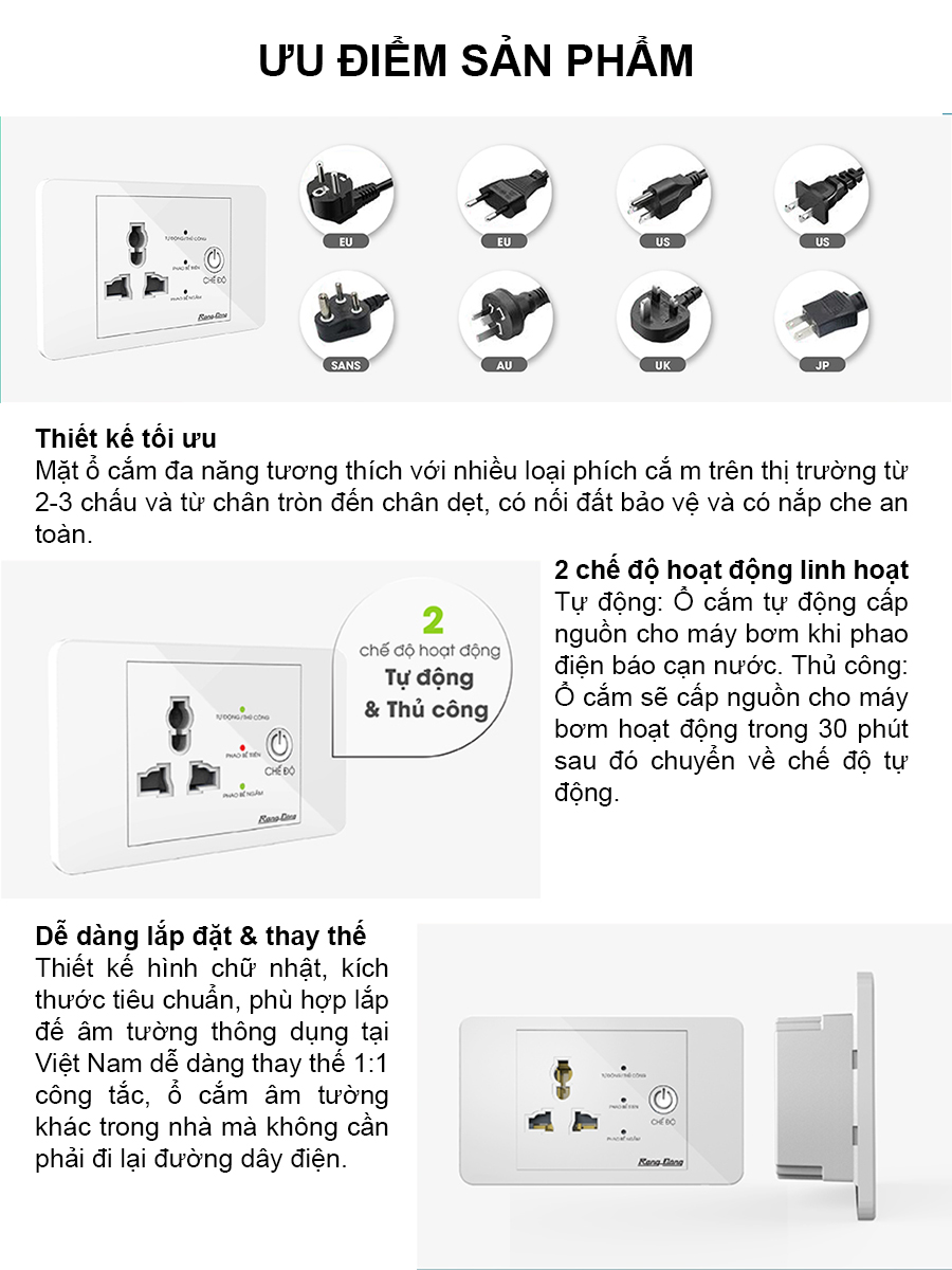 Ổ cắm máy bơm an toàn 5
