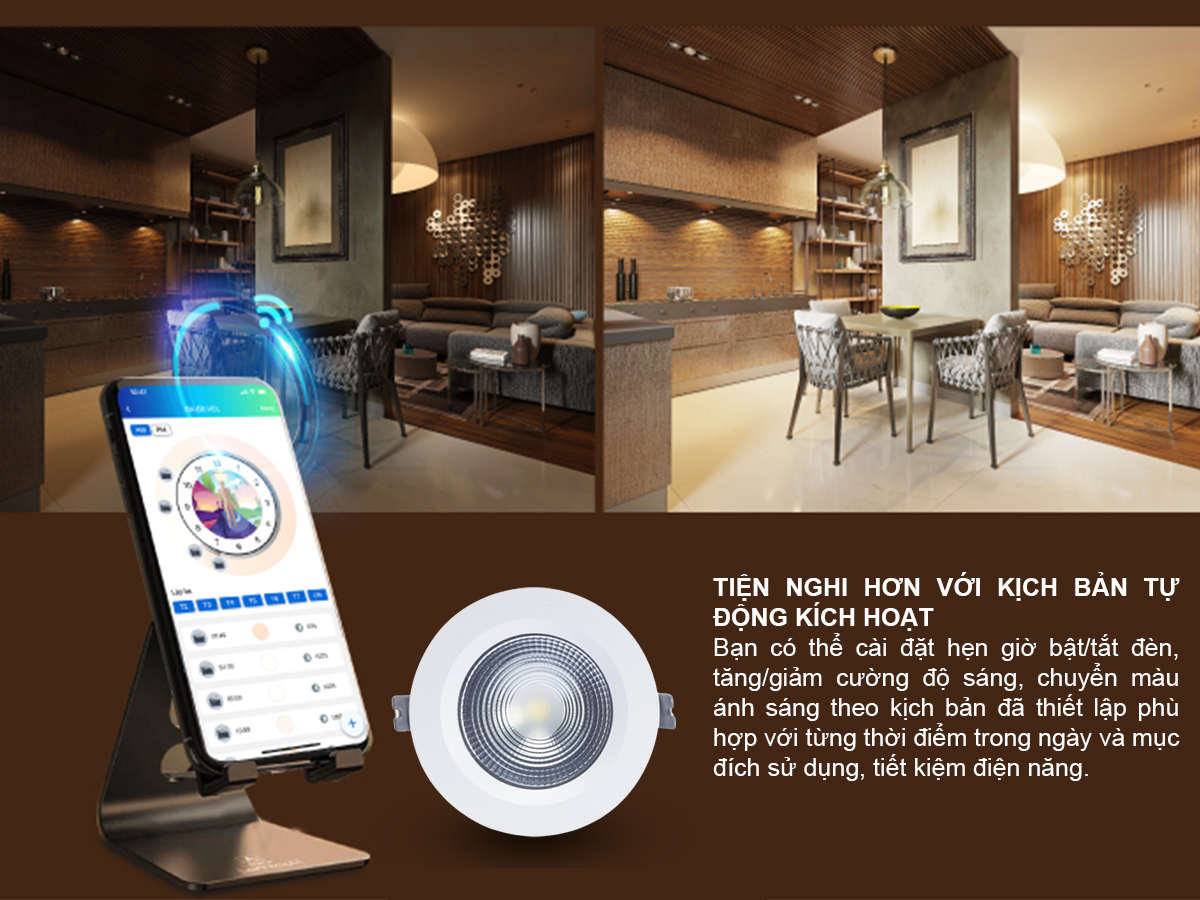 Đèn LED âm trần Downlight COB 110/9W Đèn LED âm trần Downlight COB 110/9W