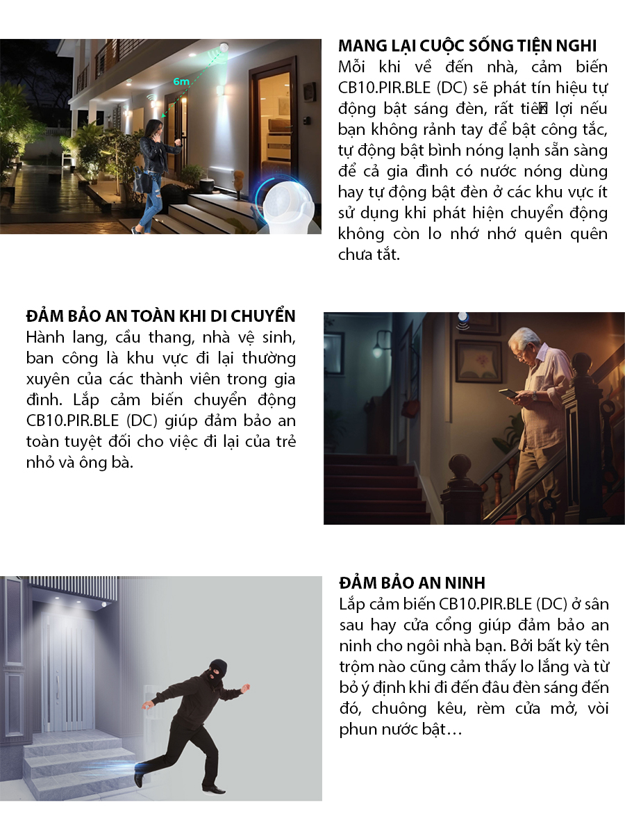 Công tắc cảm biến chuyển động thông minh Công tắc cảm biến chuyển động thông minh