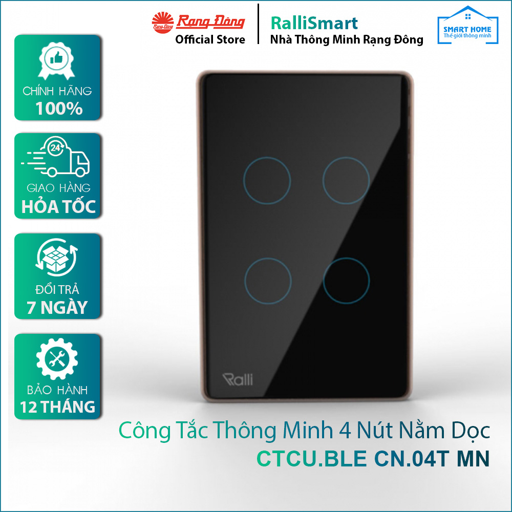 Công tắc thông minh CTCU.BLE CN.04T MN