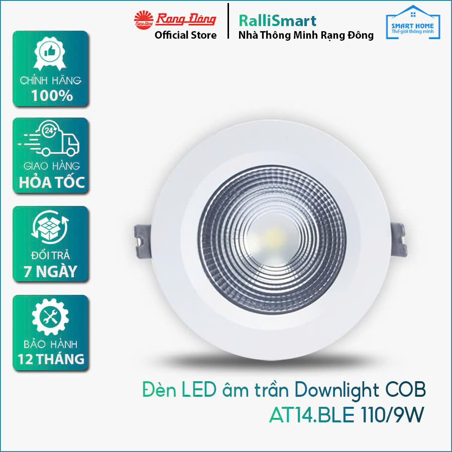 Đèn LED âm trần Downlight COB 110/9W Đèn LED âm trần Downlight COB 110/9W