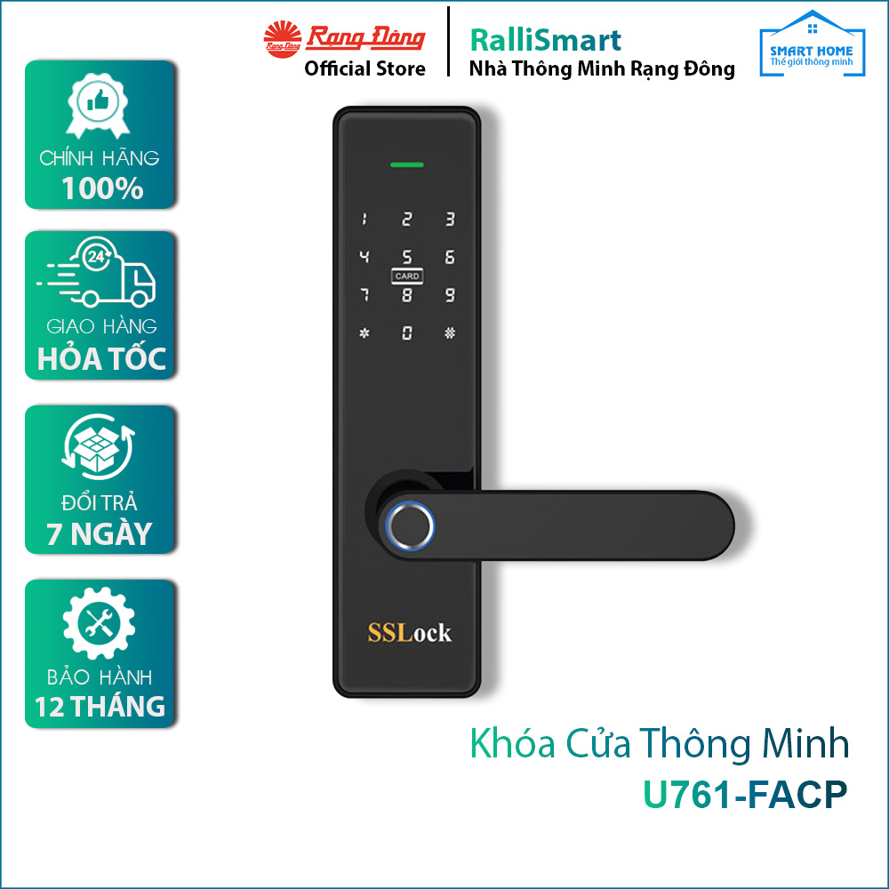 Khóa cửa thông minh U761-FACP