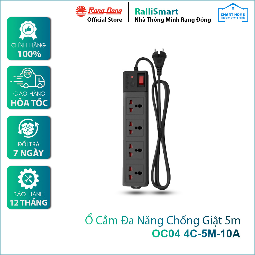 Ổ cắm đa năng chống giật 5m